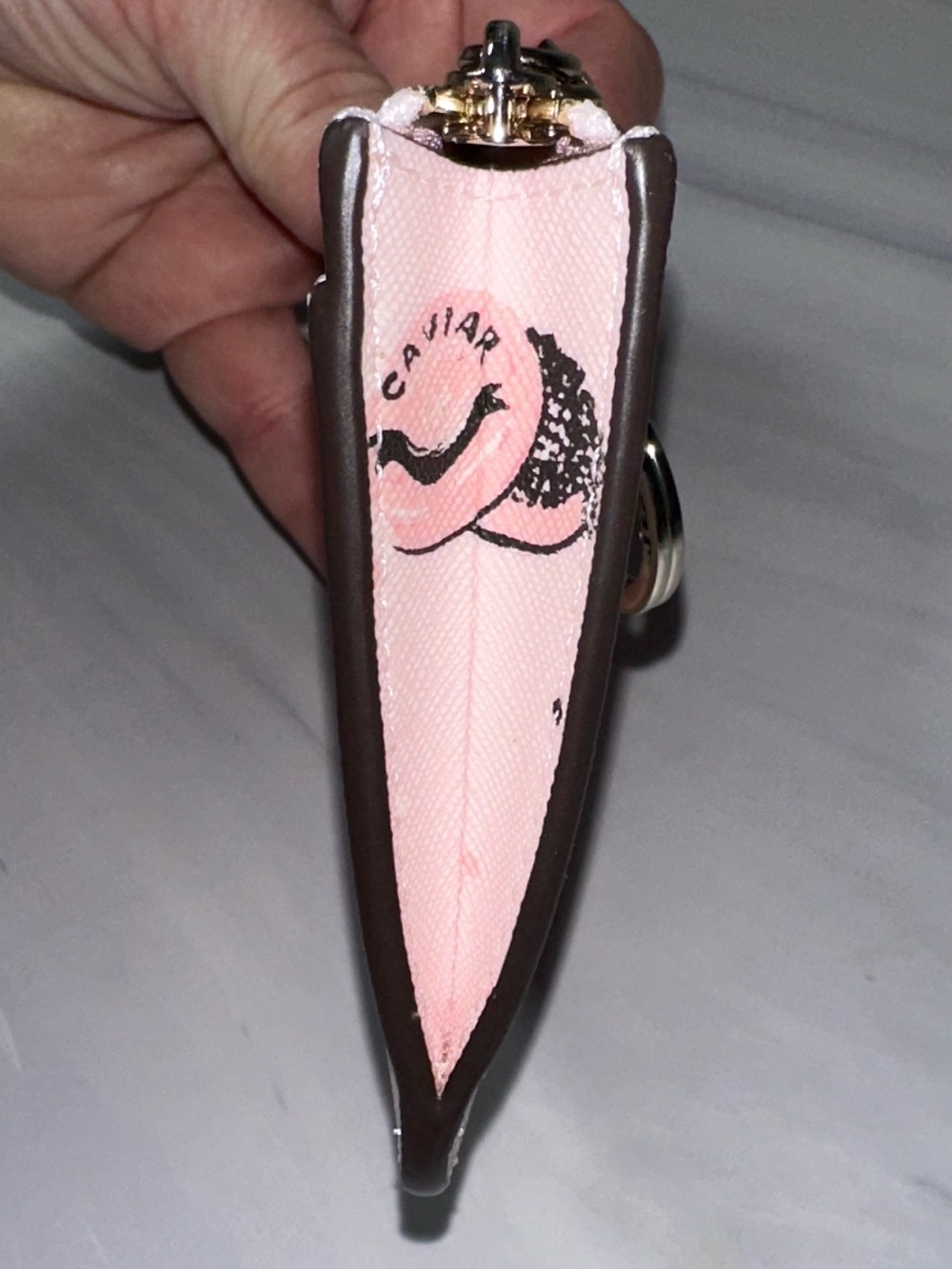 Kate Spade Bitsy Wallet Keychain Champagne Toss Pink Multi New! - Picture 4 of 9